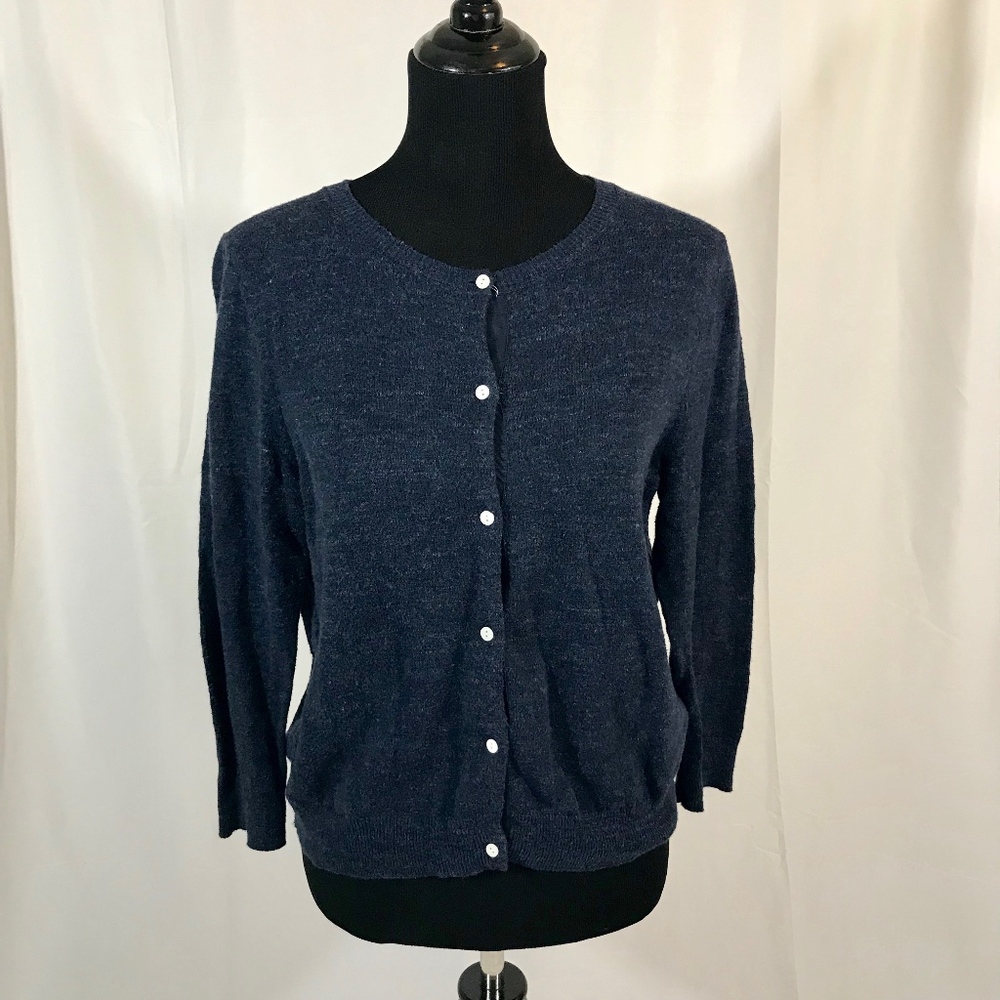 Vineyard Vines Navy Cotton Cardigan Small